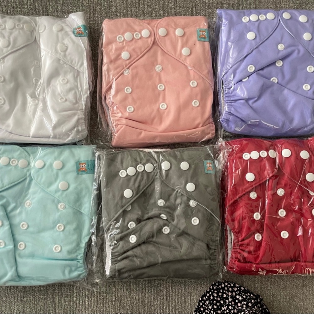 6 NEW Reusable Diapers
